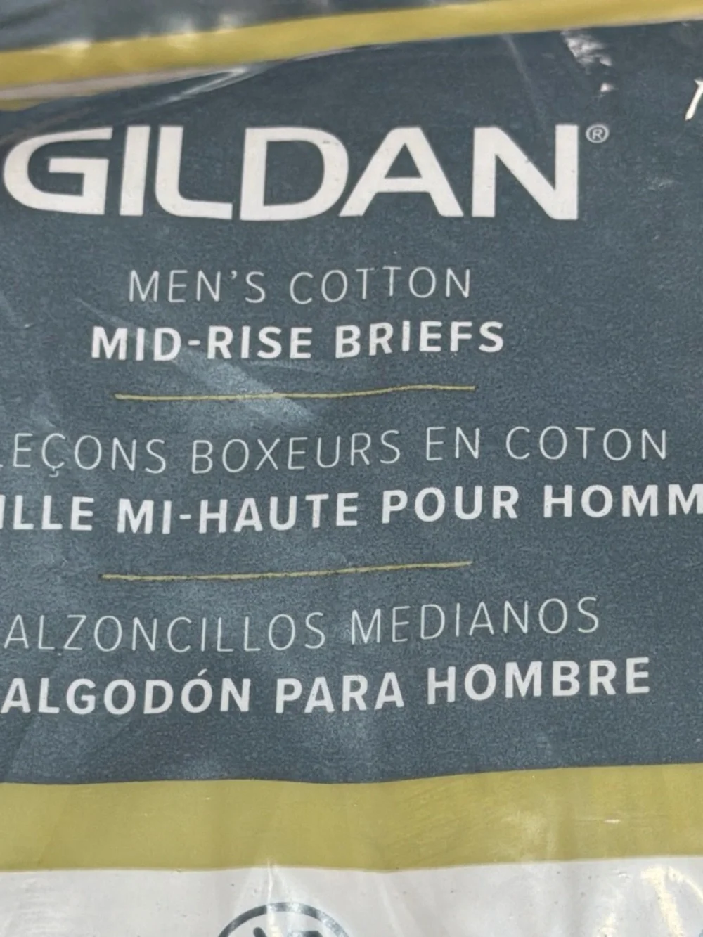 NWT Gildan Men's Modern Cotton Mid-Rise Briefs two 3-Pack  3XL